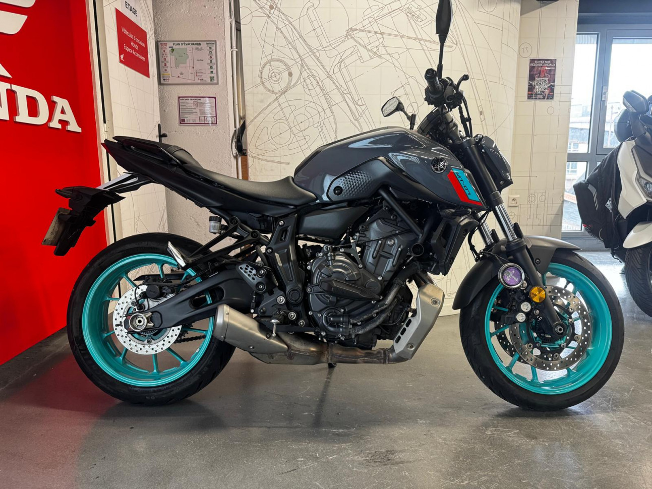 YAMAHA MT-07 BRIDÉE A2 - 