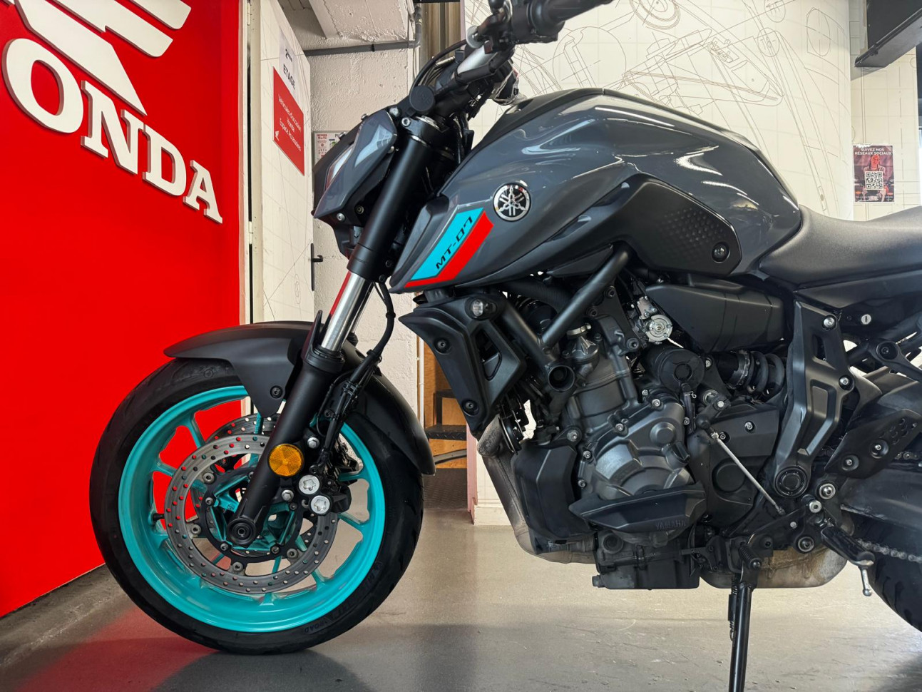 YAMAHA MT-07 BRIDÉE A2 - 