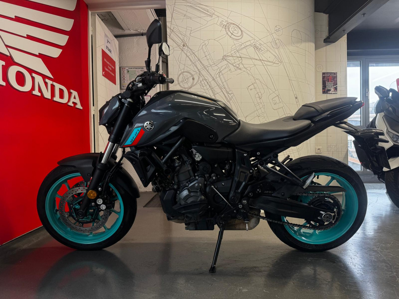 YAMAHA MT-07 BRIDÉE A2 - 