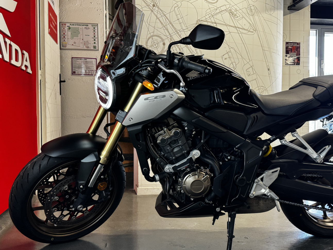 HONDA CB 650 R ABS BRIDABLE A2 - 143€/MOIS*